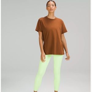 All Yours Cotton T-Shirt Lululemon size 8 roasted brown